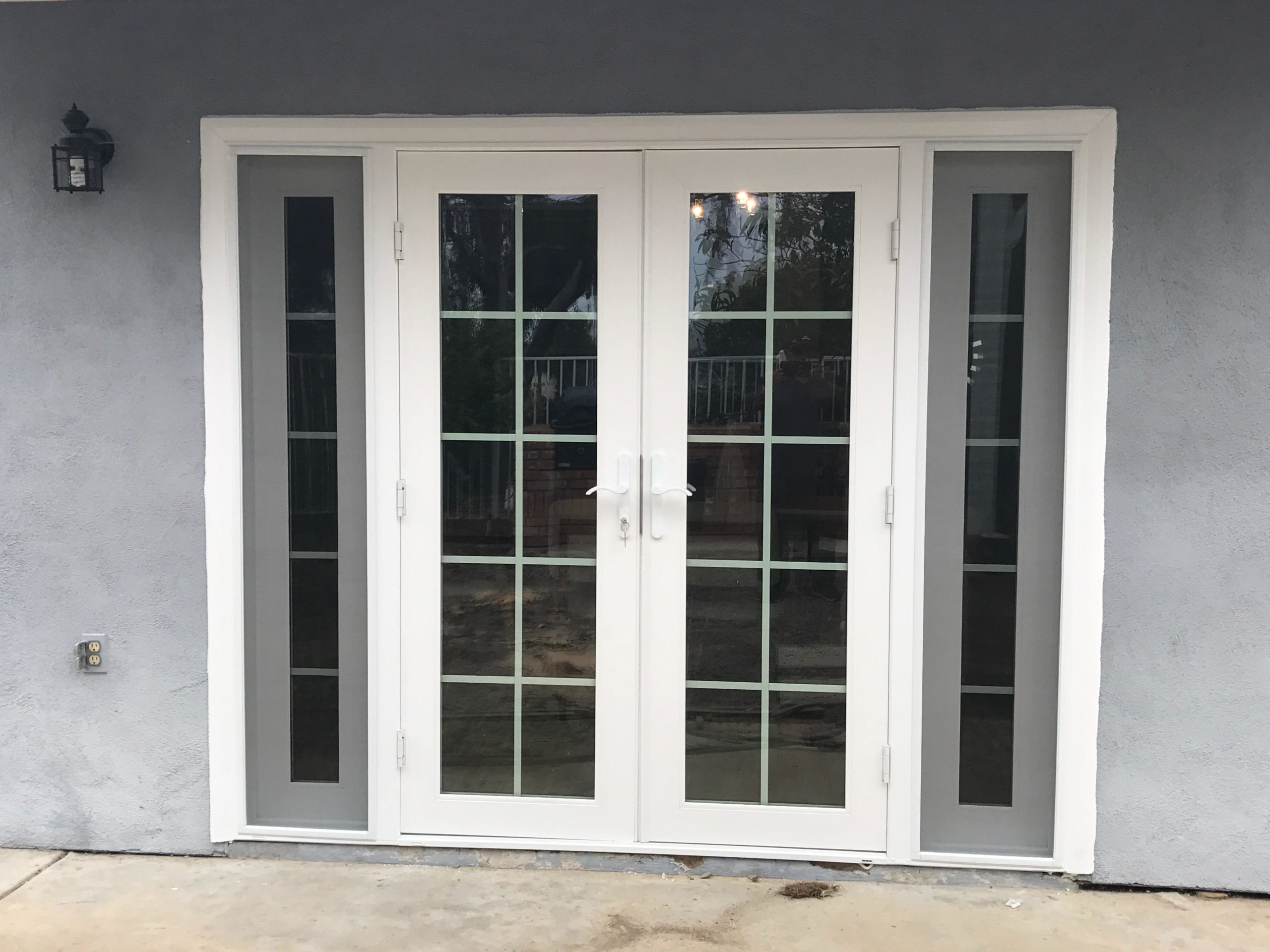 white french door